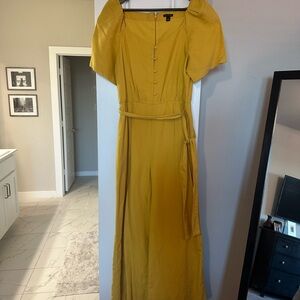Ann Taylor Mustard Maxi Dress